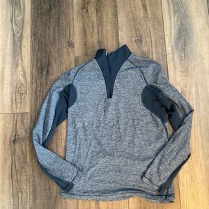 lululemon athletica Charcoal and Navy Zip-Up Sweater